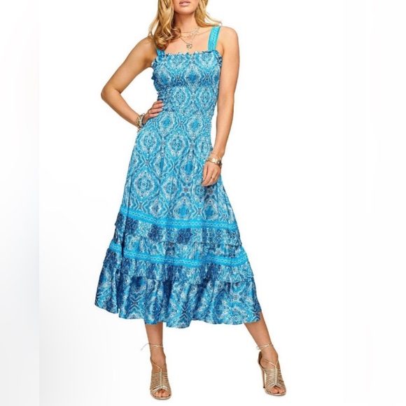 Ramy Brook Sia Printed Midi Dress Medium - Picture 8 of 16